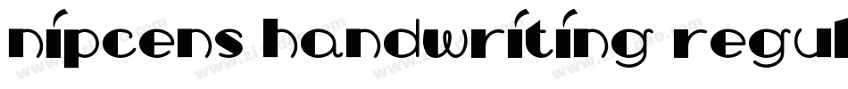 NipCens Handwriting Regular字体转换